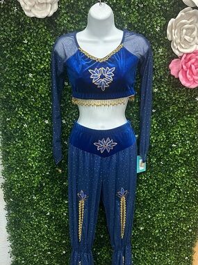Revolution Royal Blue Embellished Wide Leg Two-Piece Set